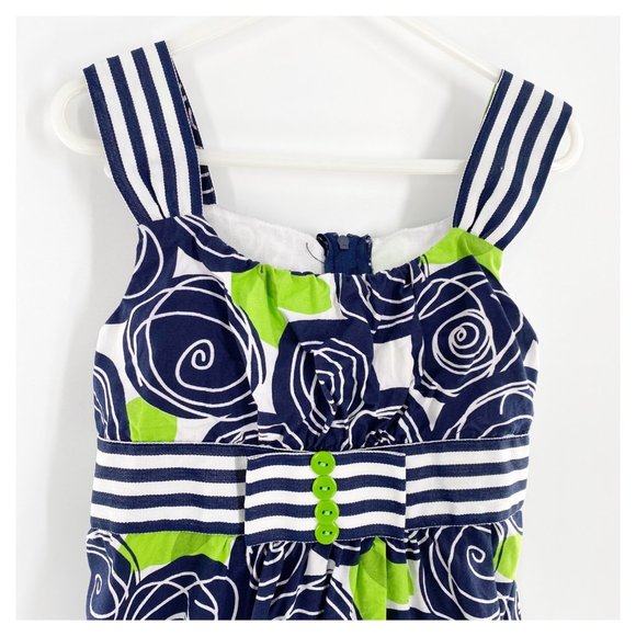 Bonnie Jean Sleeveless Patterned Sundress Girls Size 7 - Picture 3 of 5